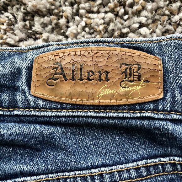 ALLEN B. by Allen Schwartz Jeans 6 Blue Mid Rise Retro Vintage Ankle Zip - Picture 9 of 13